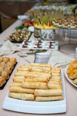 Fried Spring Rolls at Banquet