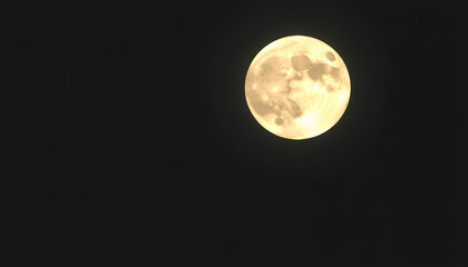 Obraz premium Full moon in PNG isolated on transparent background isolated with white highlights, png