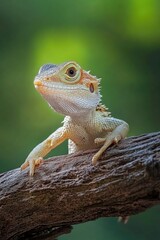 Lizard on Tree Branch