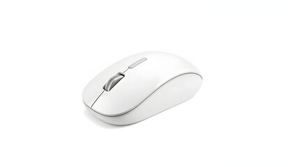White png wireless mouse mockup digital device isolated with white highlights, png