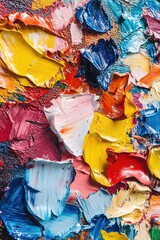 Fototapeta premium Close-up of colorful painting,