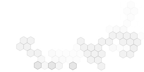Vector illustration of hexagons pattern. Abstract cube hexagon shape background, hexagon shape pattern innovative concept background.