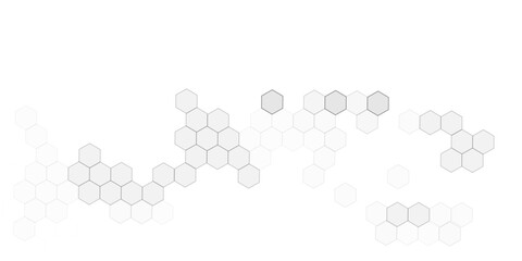 Vector illustration of hexagons pattern. Abstract cube hexagon shape background, hexagon shape pattern innovative concept background.