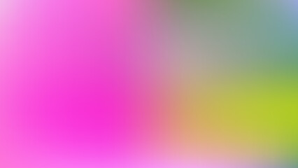  an abstract blur of colors. On the left side, there is a dominant pink color that gradually transitions into a mix of green, yellow, and blue on the right side