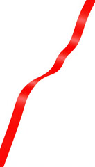 Red Long Masking Tape 8 isolated with white highlights, png