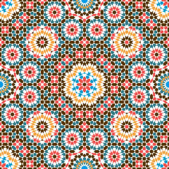 Seamless arabic geometric ornament based on traditional arabic art. 