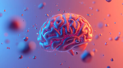 3D abstract art showcasing a brain in motion, featuring dynamic shapes and fluid designs that illustrate the complexities of thought and cognition.



