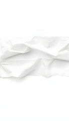 Obraz premium Wrinkled clear textured tape set isolated with white highlights, png