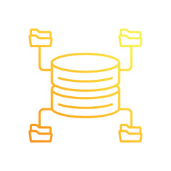 Shared Database vector icon