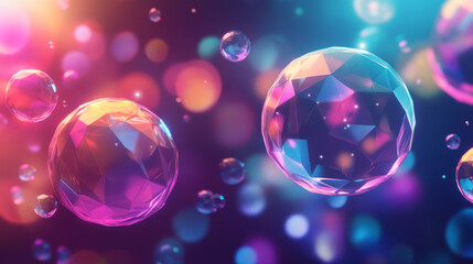 Abstract polygonal label design featuring elements of astronomy and constellations in a cosmic style. Low poly illustration.



