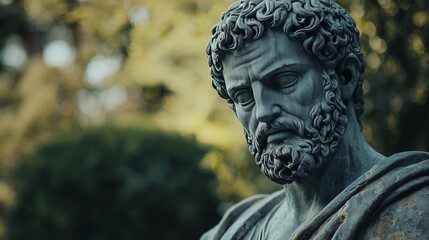 Inspirational Greek and Roman Stoic Statues for Motivational Philosophy

