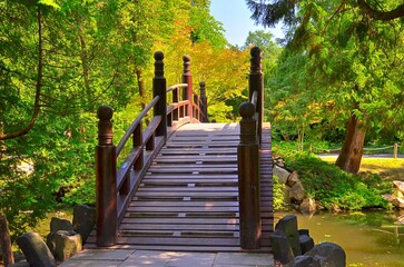 Wroclaw japenese garden bridge