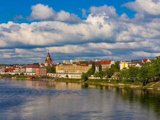 2024-04-21; view of the embankment Gorzow Wielkopolski, Poland