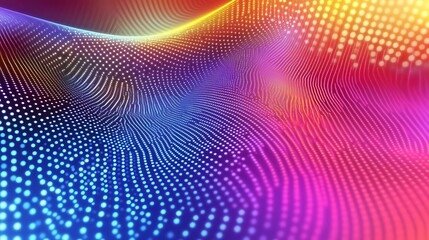 Obraz premium Abstract vibrant design with colorful dots spread across a bright dynamic background