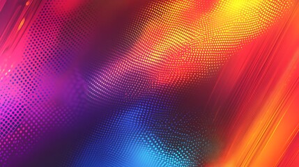 Colorful abstract design with vibrant dots arranged on a bright dynamic background