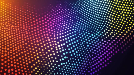 Obraz premium Bright background with colorful abstract dots creating a vibrant design