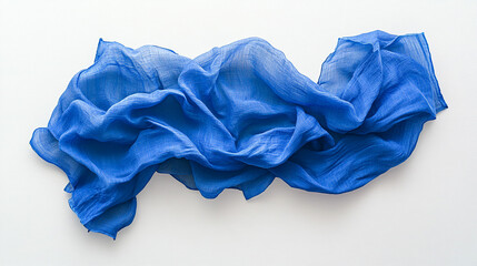 Draped Blue Fabric Textile Texture Background