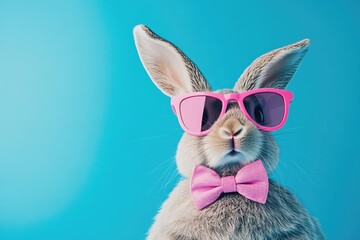 Rabbit in Sunglasses and Bow Tie