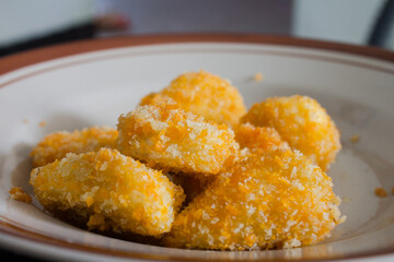 chicken nuggets on a plate