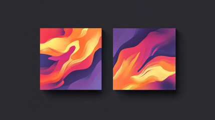 A vector business card design template optimized for print.



