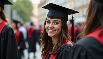 Graduation Celebration Concepts, Caps, Gowns, and Diplomas, Education and Ceremony