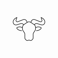 bull head icon sign vector