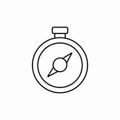 compass navigation icon sign vector