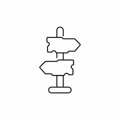 direction sign icon sign vector