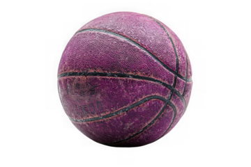 Purple Basketball isolated on transparent background, png file, no background png file