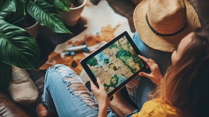 Planning a Trip with Digital Map
