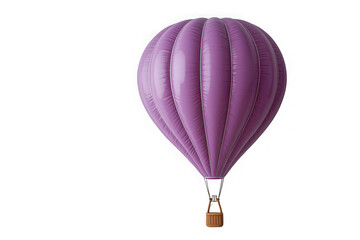 Naklejka premium Purple air balloon isolated on transparent background, png file, no background png file