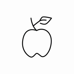 apple fruit icon sign vector