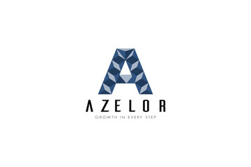 Obraz premium Monogram Letter Mark Brand Logo Design – Minimalist 'A' Logo for Identity with Motivational Tagline for Brands, Companies, Shops and Restaurants