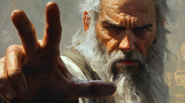 Micah, the prophet from the Bible, who criticized leaders for corruption and poor behavior, often exploiting the poor. Micah raised his voice against injustice, calling for accountability and change a