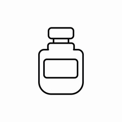 men perfume glass icon sign vector