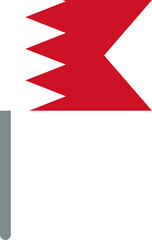 Bahrain Flag On Crisp Corners