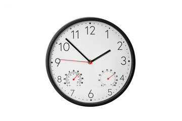 wall clock isolated on a white background