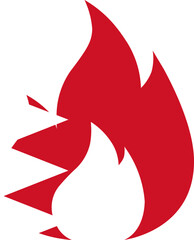 Obraz premium Bahrain Flag In Fire