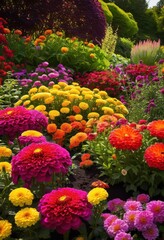 vibrant lush garden textures featuring colorful plants rich soil details nature enthusiasts, greenery, flowers, leaves, vegetables, herbs, blooms