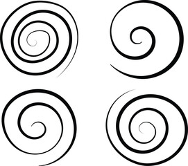 Spiral Hand Drawn Symbol Shape