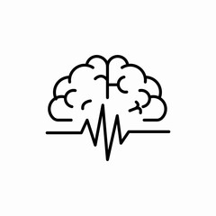 brain activity icon sign vector