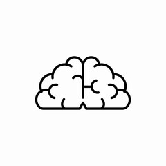 half brain icon sign vector