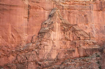 Natural rock carving of a mountain