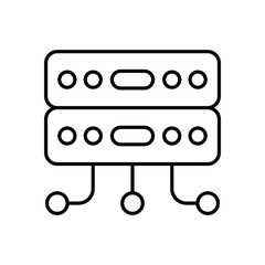 Server Network vector icon