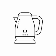 electric kettle icon sign vector