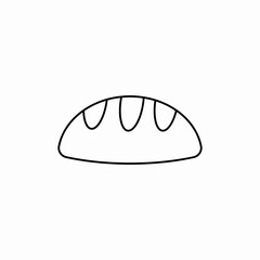 loaf of bread icon sign vector