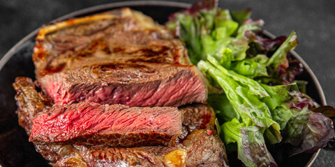 steak grilled meat barbecue juicy beef fresh delicious gourmet food background on the table rustick food top view copy space