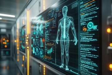 Digital Human Anatomy: A Hologram Displaying the Human Body