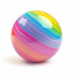 neon balloon isolated on white background 