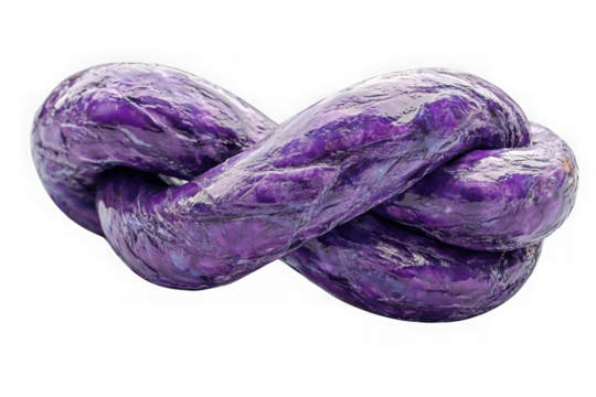 Purple resistance loop isolated on transparent background, png file, no background png file